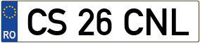 Trailer License Plate